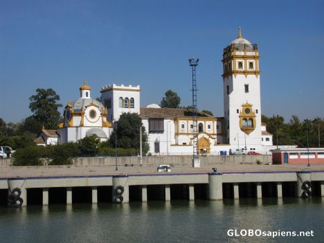 Postcard School of dance by the Guadalquivir river
