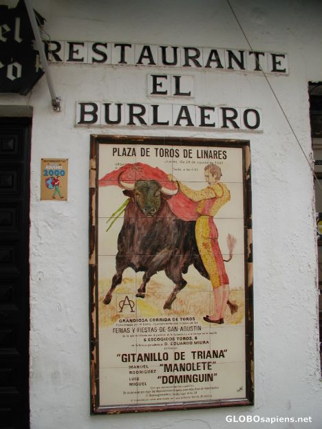Postcard Restaurant in the walled citadel of Cordoba