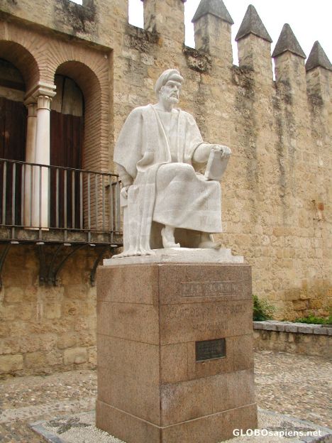 Postcard Monument to Averroes, the philosopher and the wise