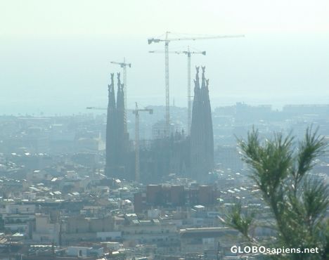 Postcard A view from Park Güell