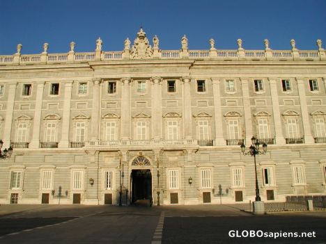 Postcard Main entrance King Juan Carlos Palace