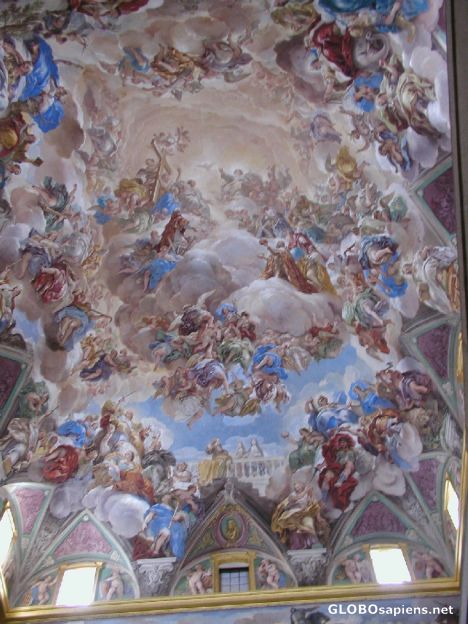 Postcard Monastery ESCORIAL. Fresco Luca Giordano