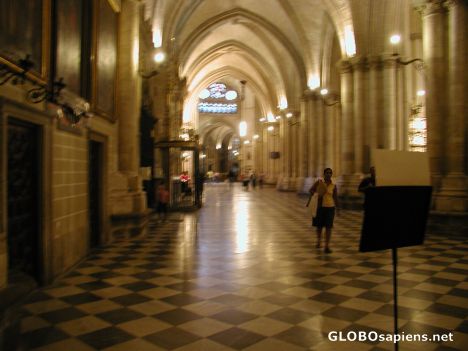 Postcard Detail of the Cathedral from the interior