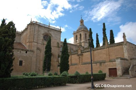 Postcard Romanic Cathedral, side view