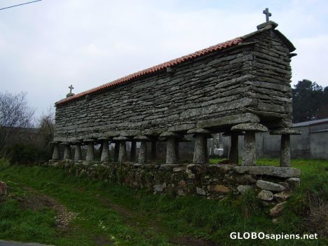 Postcard Typical Northern Spanish horreo