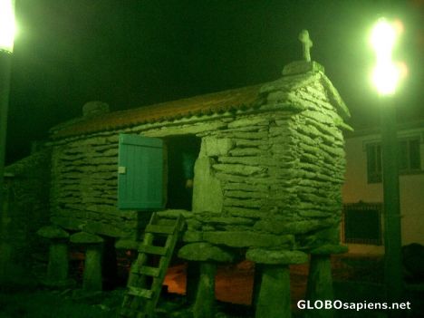 Postcard Horreo in the night