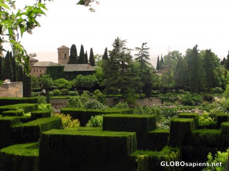 Postcard Generalife in the Alhambra