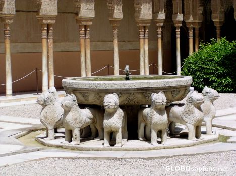 Postcard Patio of the Lions - Nasrid Palace