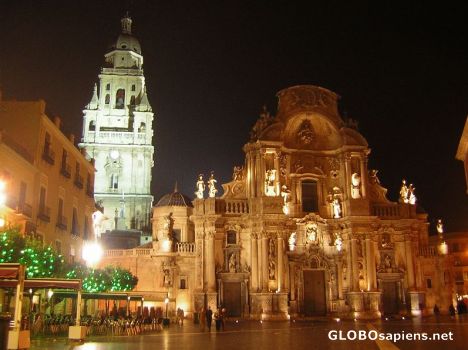 Postcard Murcia's cathedral