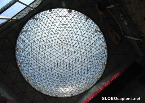 Postcard Geodesic Cupola in Salvador Dali Museum