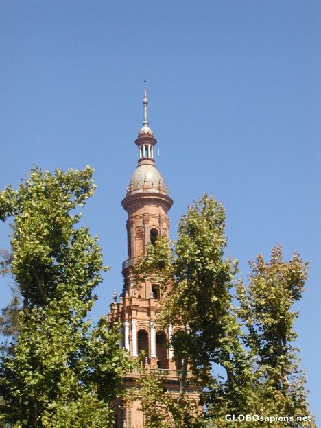 Postcard Mudejar tower