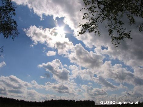 Postcard Autumn sky