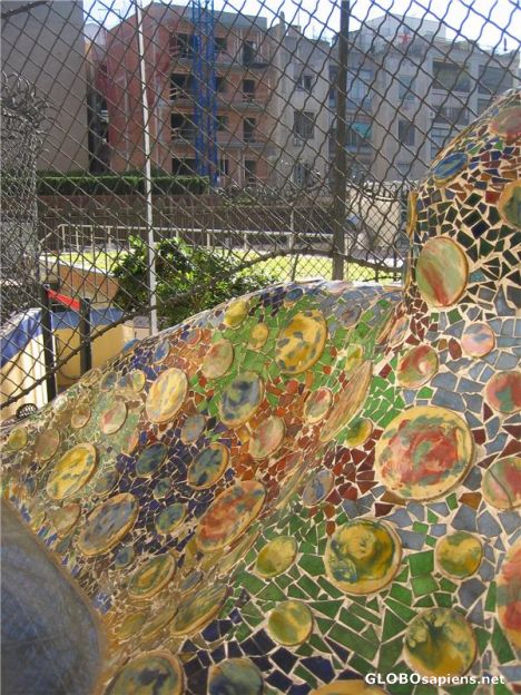 Postcard The Backyard of Casa Batllo