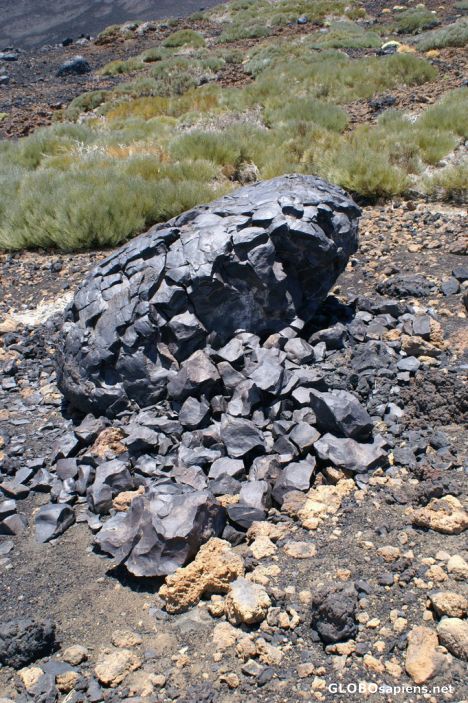 Postcard Volcanic bomb