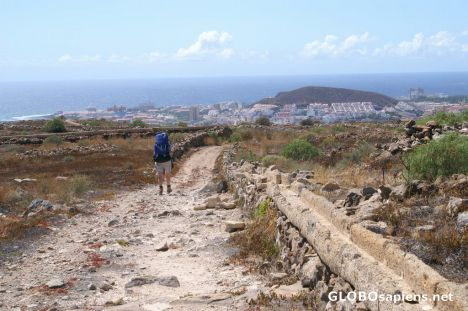 Postcard Approaching Los Christianos