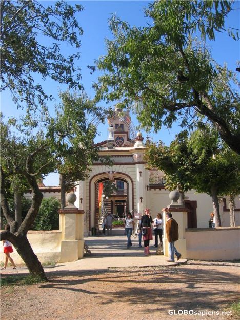 Postcard Plana Novella Mansion Entrance Gate