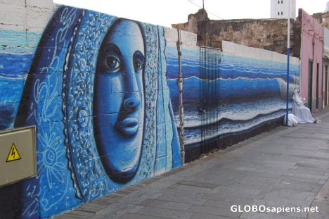 Postcard Mural painting