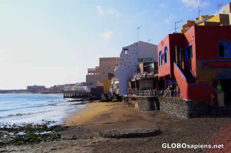 Postcard Houses on the shore