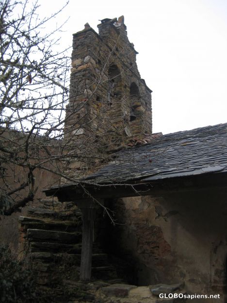 Postcard Detail of the church tower