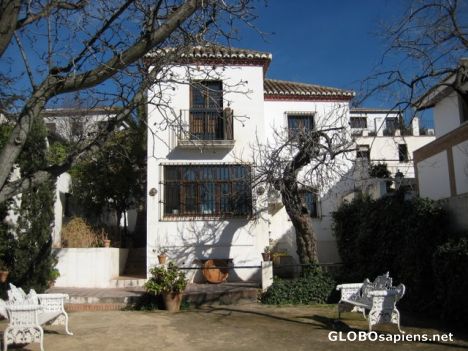 Postcard Backyard of Max Moreau Museum