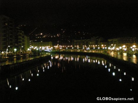 Postcard Bilbao by night