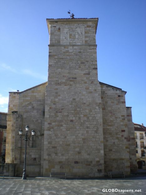 Postcard Side view of a church
