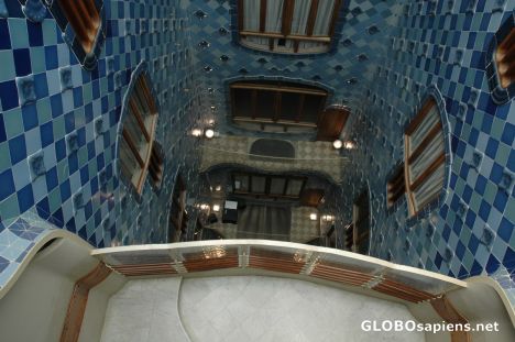 Postcard Casa Batllo by Antoni Gaudi