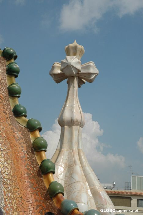 Postcard Casa Batllo by Antoni Gaudi