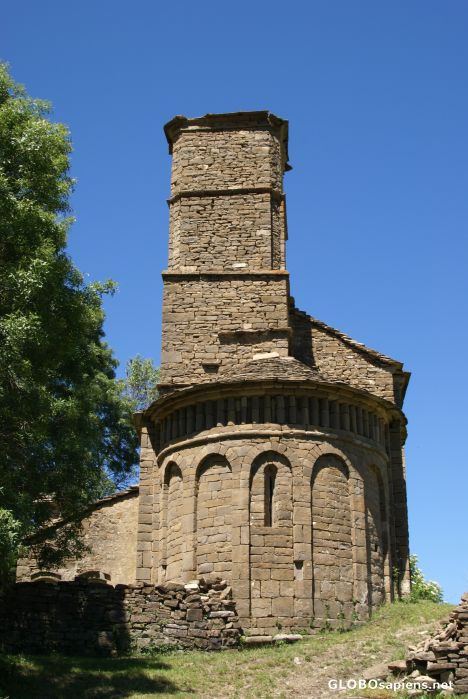 Postcard susin village church