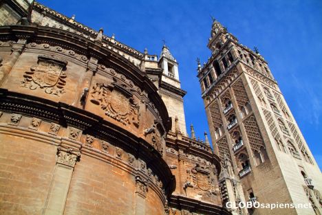 Postcard Sevilla, Andalusia - the cathedral