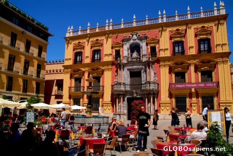 Malaga, Andalusia - little old town square