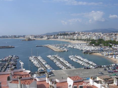Postcard Harbor in Blanes