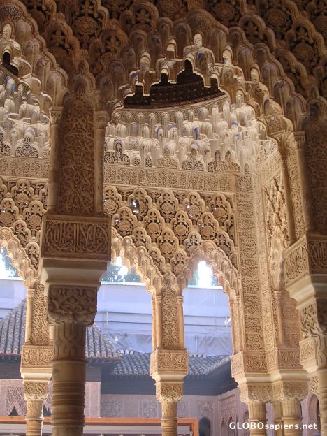 Postcard Room of the palace Alhambra