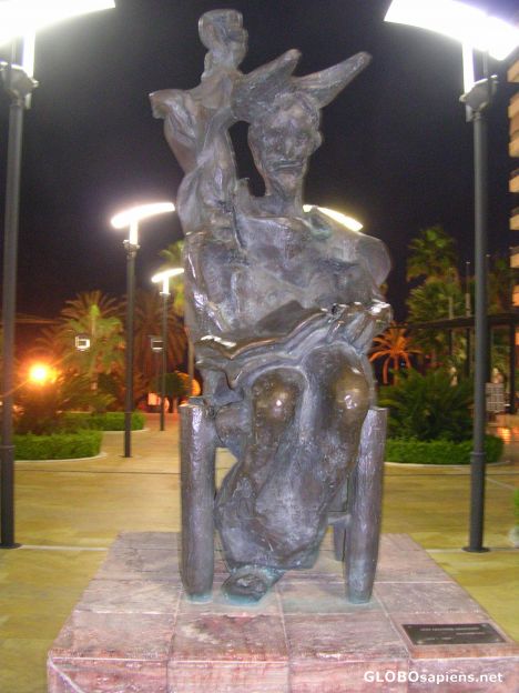 Postcard Marbella -  sculpture (Salvador Dali)