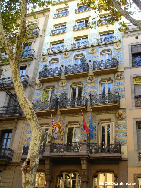 Postcard Barcelona façades 3