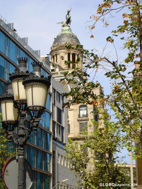 Postcard Barcelona façades 4