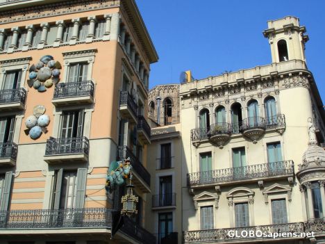 Postcard Barcelona façades 6