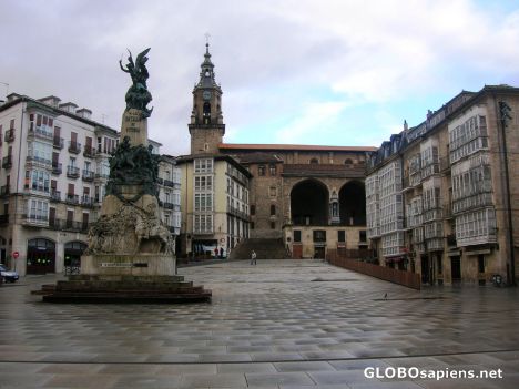 Postcard Plaza de la Virgen Blanca