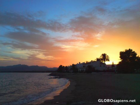 Postcard Mediterranean sunset 1