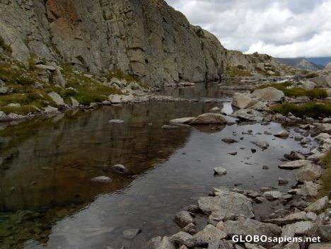 Postcard Streams of wather that helps walking...