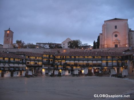 Postcard Main square at night