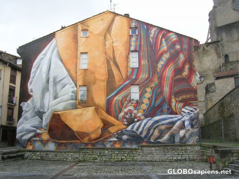 Postcard Frescoes in the street