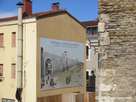 Postcard Reconstruction of the wall