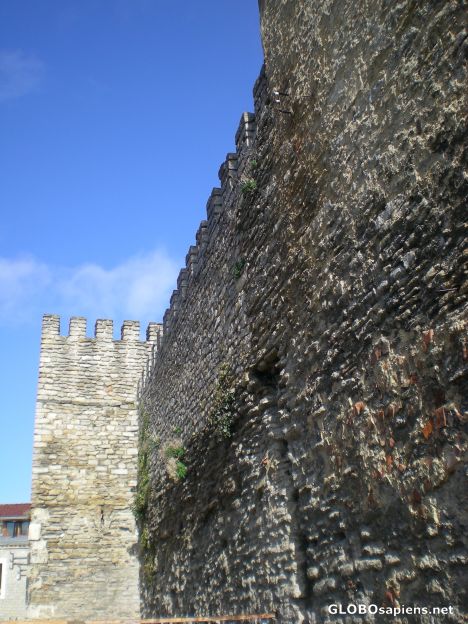 Postcard More fragments of the old wall