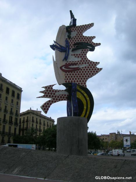 Postcard The face of Barcelona