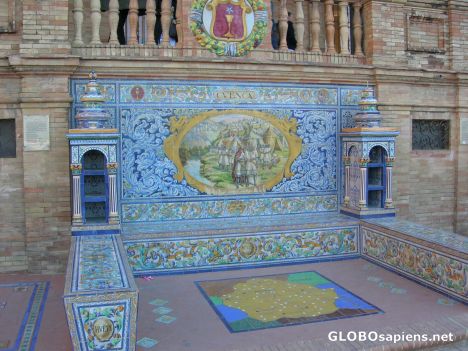 Postcard Cuenca tiles