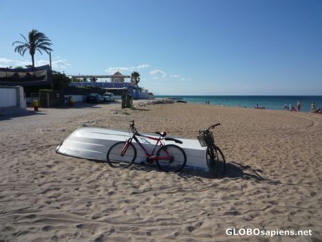 Postcard End of Denia's Beach