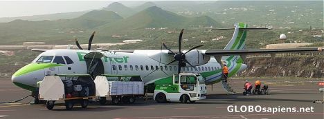 Postcard La Palma airport