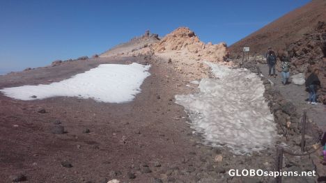 Postcard Snows of El Teide