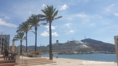 Postcard Coastal promenade